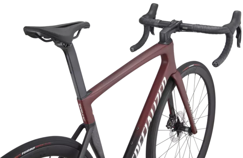 Specialized Tarmac SL7 Expert Road Bike Ultegra Di2 2023 in Maroon Black Silver-4